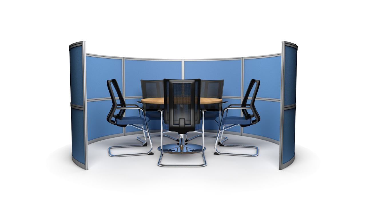 Circular Free Standing Office Meeting Pods