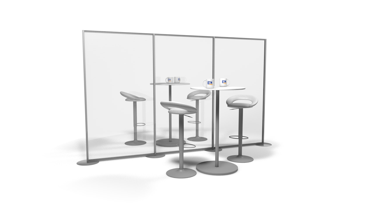 Free Standing Perspex<sup>®</sup> Office Screens