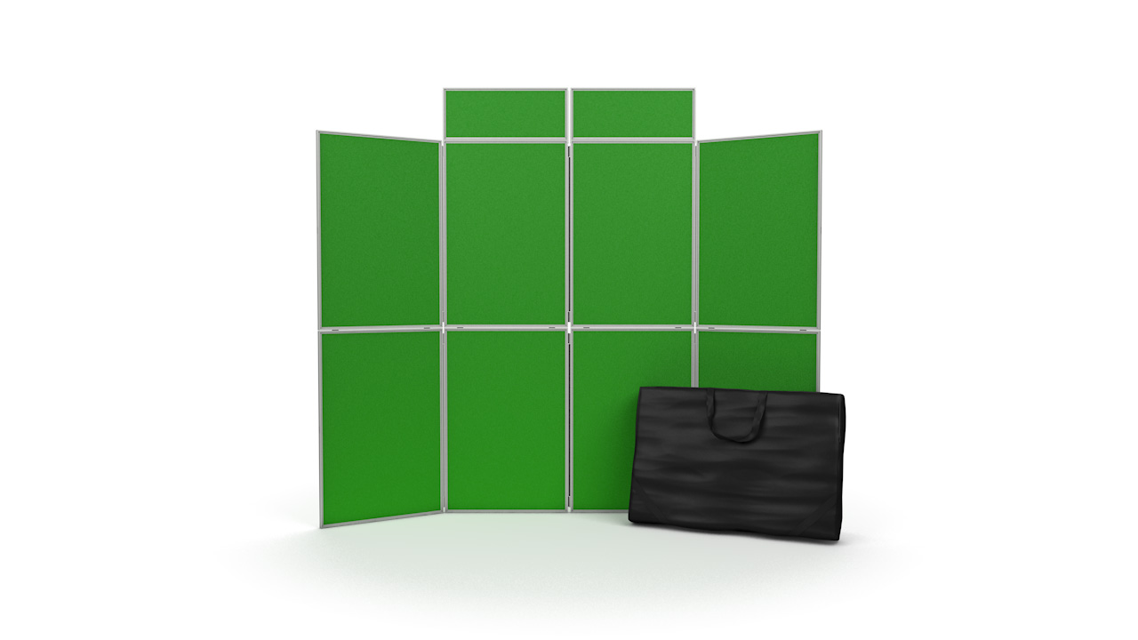 8 Panel Folding Display Board Panels PVC Frame