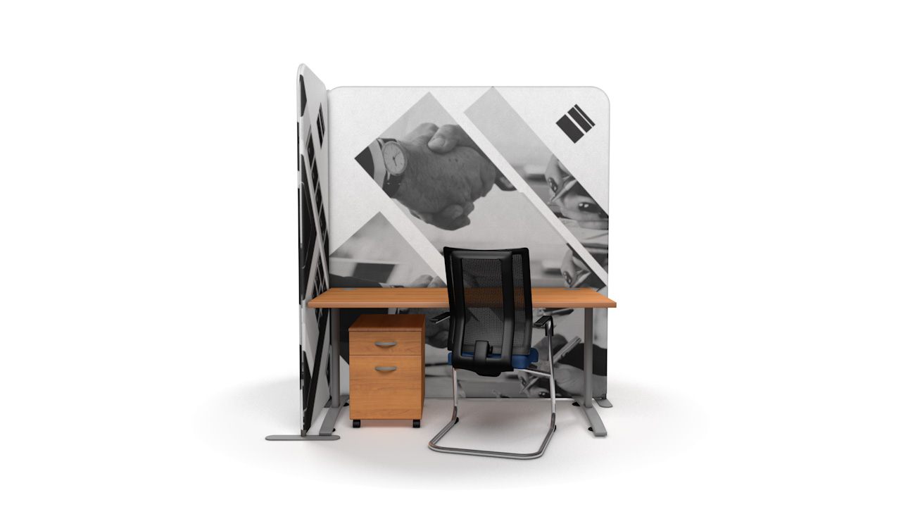 Freestanding Printed Office Dividers