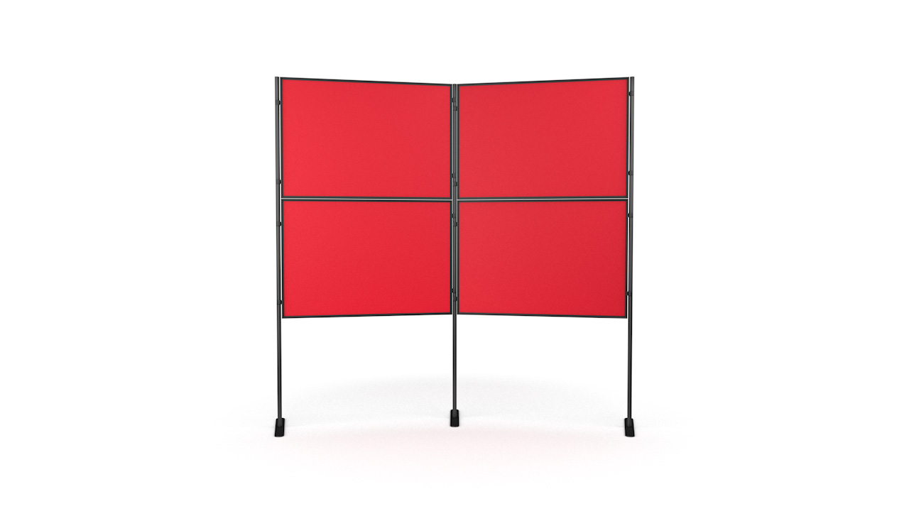 4 Panel And Pole Modular Display Board Systems