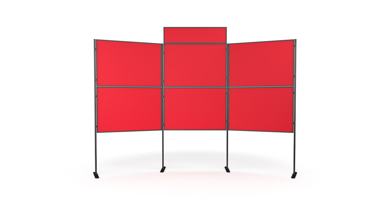 6 Panel And Pole Modular Display Board Systems