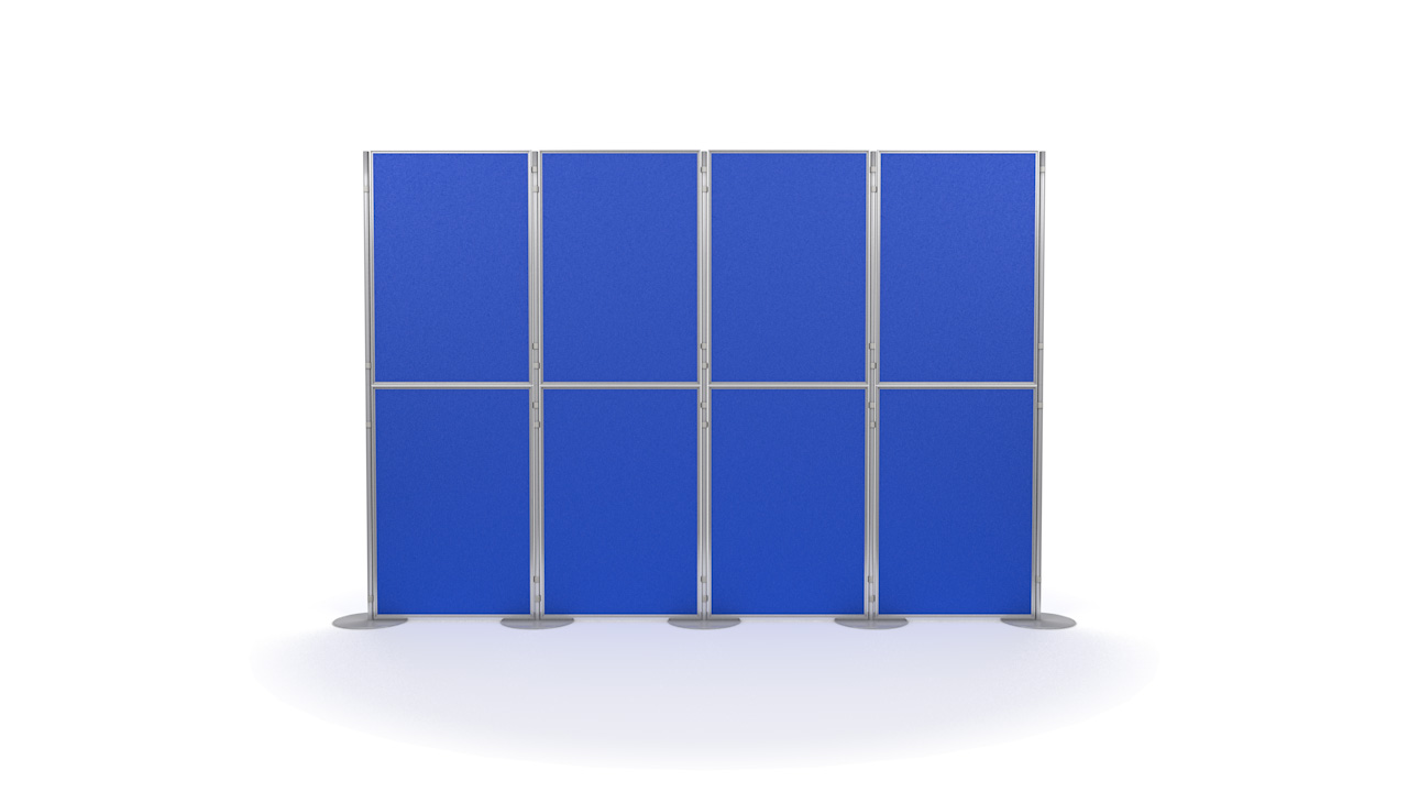 Aluminium 8 Panel and Pole Modular Display Panels