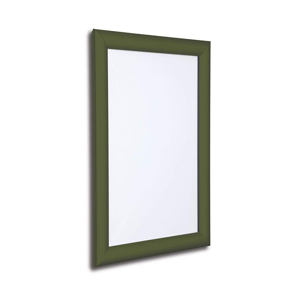 25mm Snap Frame Poster Display in Moss Green