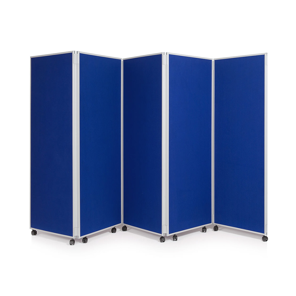 5 Panel Pinnable Folding Screens in Blue