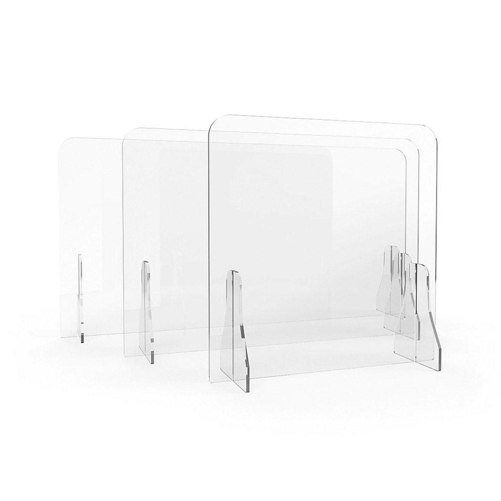 ACHOO® Crystal Clear Free Standing Perspex Screens For Desktops And Counters