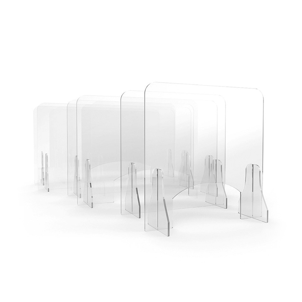 ACHOO® Crystal Clear Free Standing Perspex Screen Available In A Range of Sizes 