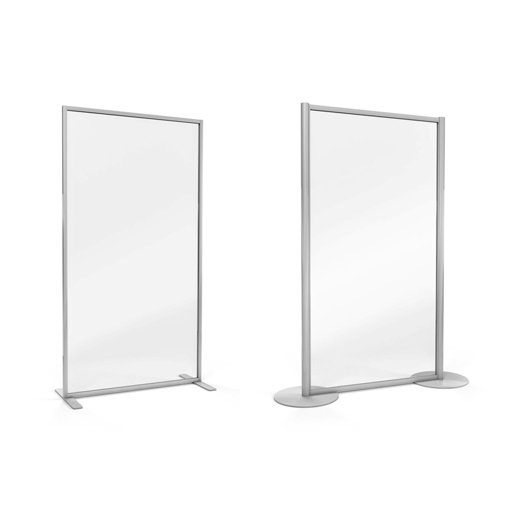 ACHOO® Crystal Clear Free Standing Protective Screen Are Available With Round Base Feet or Stabilising Feet