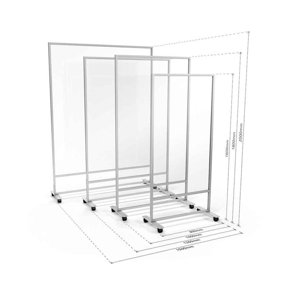 Dimensions of ACHOO® Freestanding Office Divider With Wheels