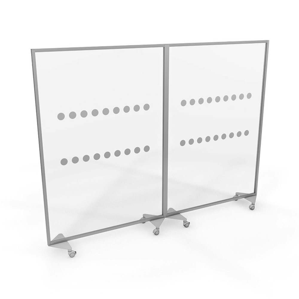 ACHOO® Mobile Perspex Linking Separation Screens Are Supplied With Straight Linking Capabilities