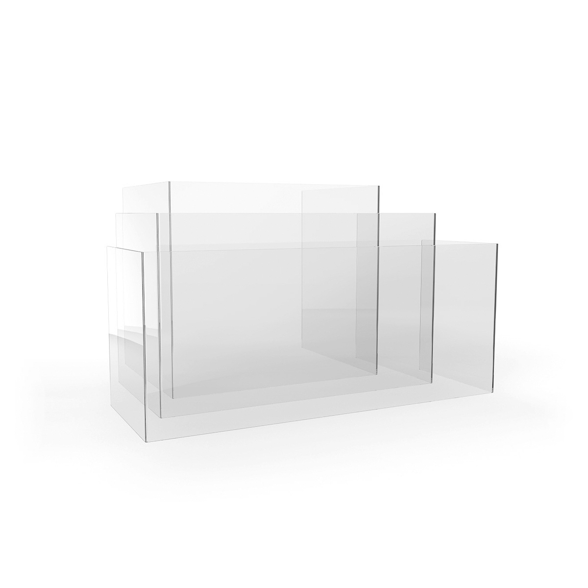 ACHOO® Screen Frameless Perspex Counter Protective Screen IIs Suitable For Use on Reception Counters, Till Areas And Food Service Areas