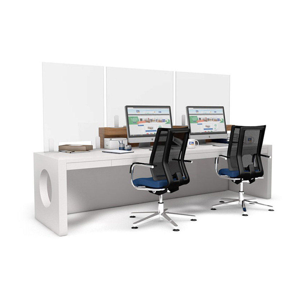 ACHOO® Perspex Reception Sneeze Guard Screen Can be Mounted on Reception Counters & Desk As Well As Office Workstations