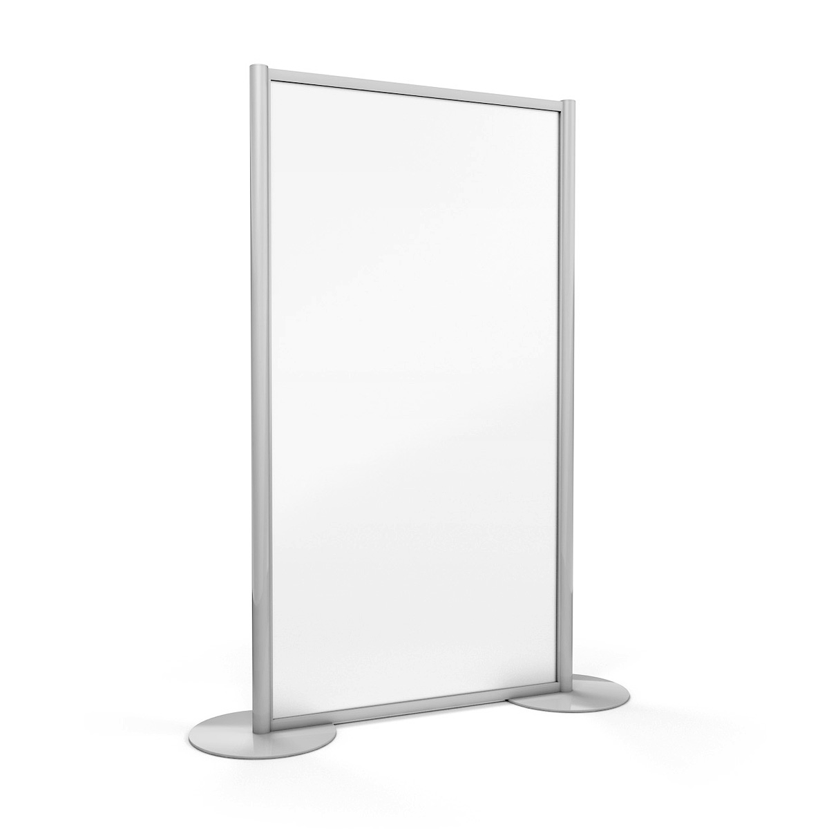 ACHOO® Frosted Perspex® Office Screen With Round Feet