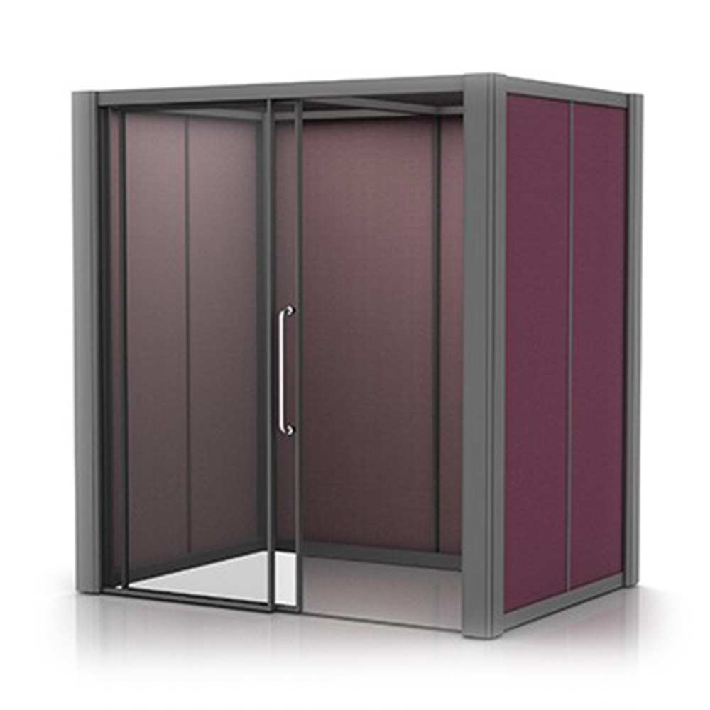 Freestanding 2x1.5m Acoustic Meeting Pod with Fabric Walls