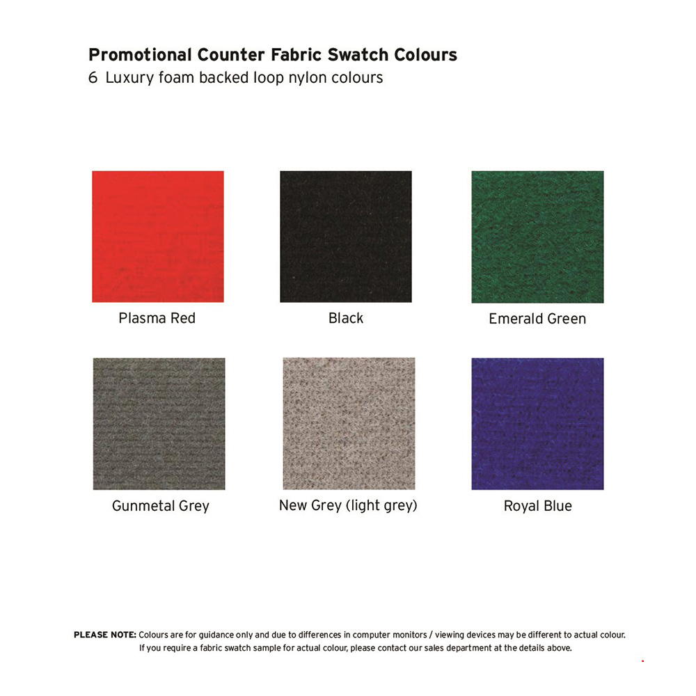 Fabric Display Boards Are Available in a Choice of 6 Colours