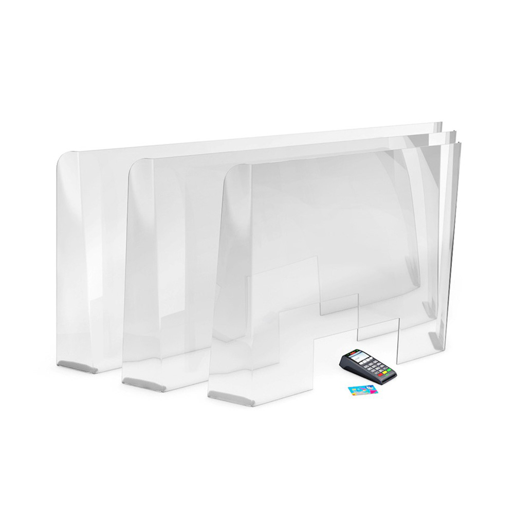 CLARITY PLUS Perspex Social Distancing Barrier 750mm High - Easy To Sanitise Surfaces For Safer Socially Distanced Working 