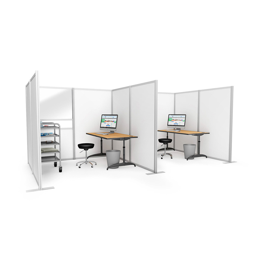 COVID Vaccination Booth Screen Cubicles For The Safe Roll Out of COVID-19 Vaccines In NHS Medical Centres And Vaccine Clinics