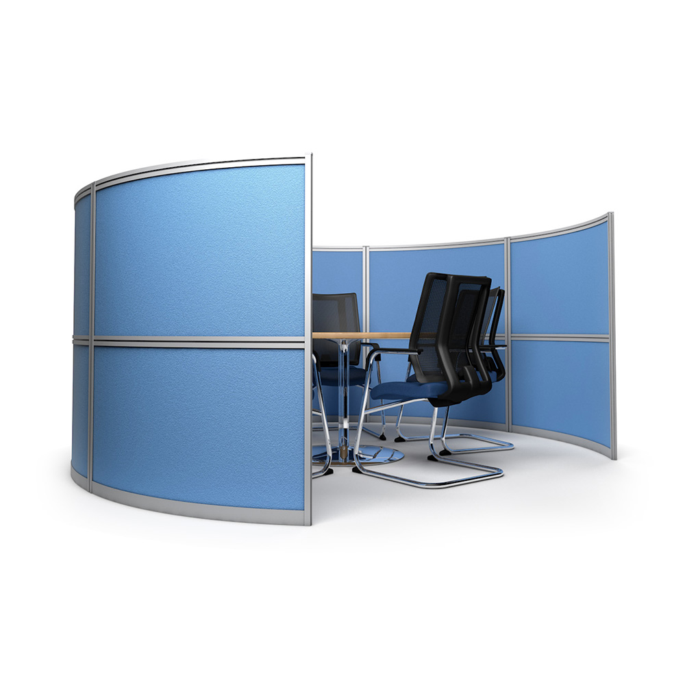 Free Standing Office Meeting Pods With Internal Space For A Meeting Table And Five Chairs