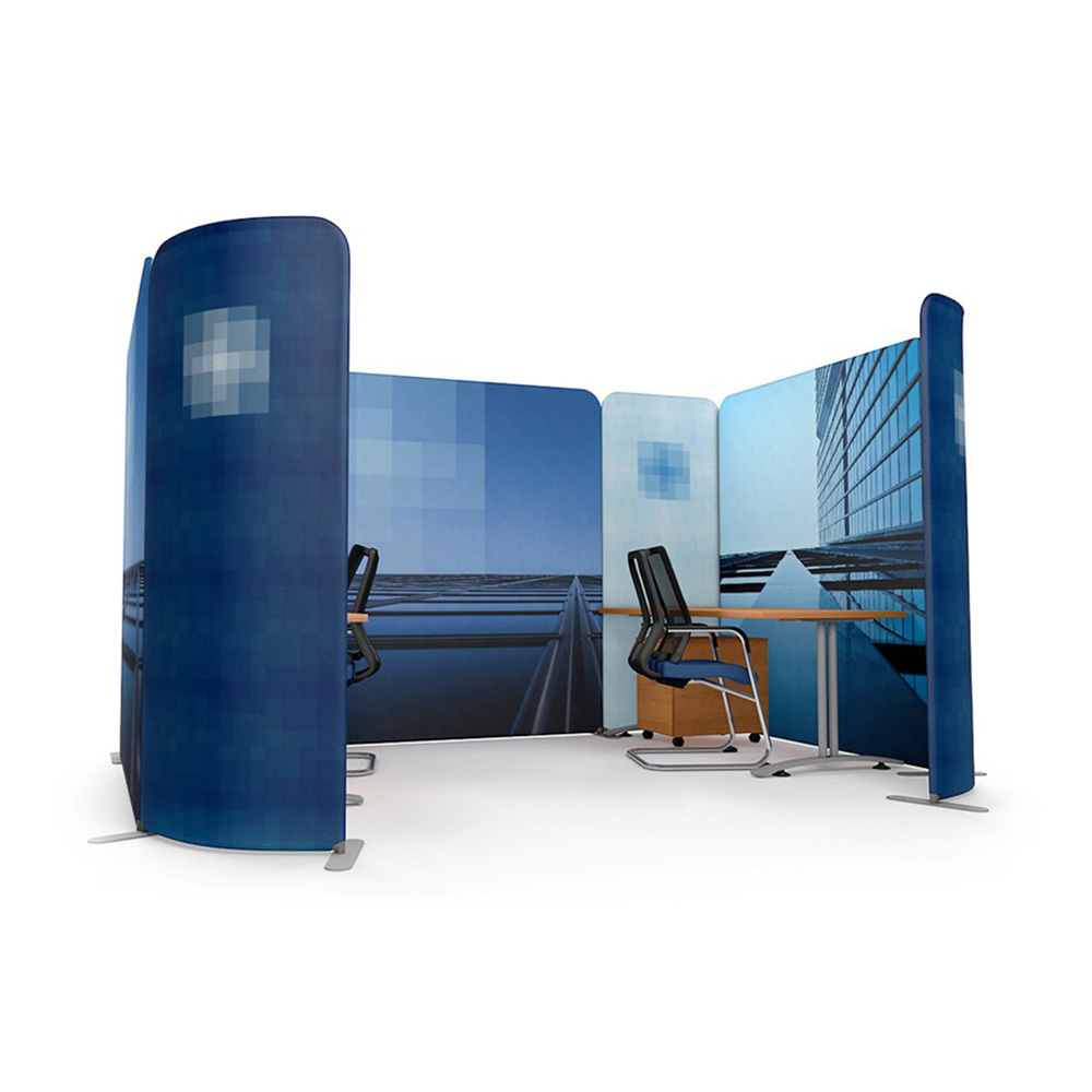 custom Printed Fabric Linkable Office Partitions