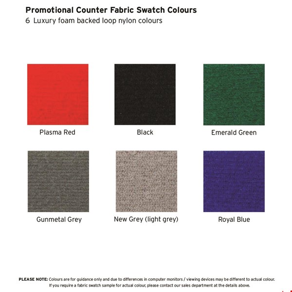 Fabric Display Board Colour Options
