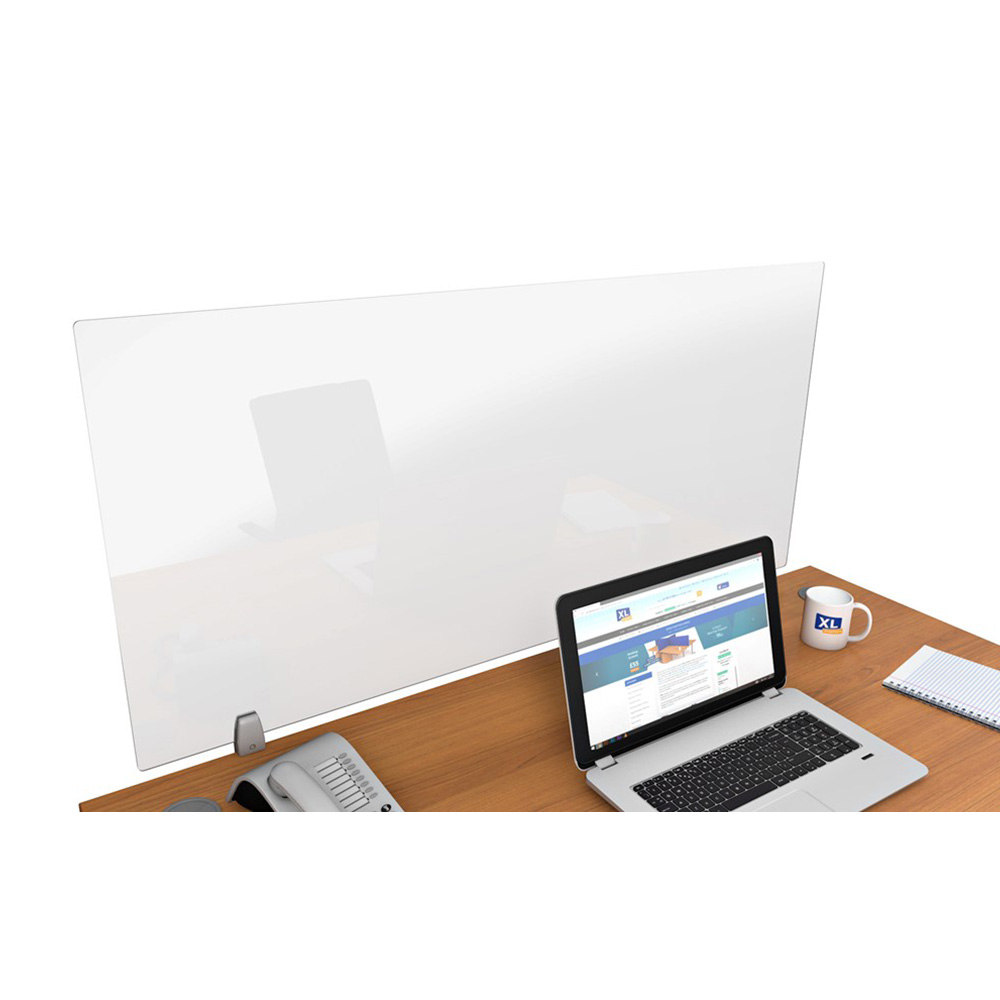 EASYFIT Perspex® Desk Screens Supplied With Desk Clamps For Tables upto 26mm Thick