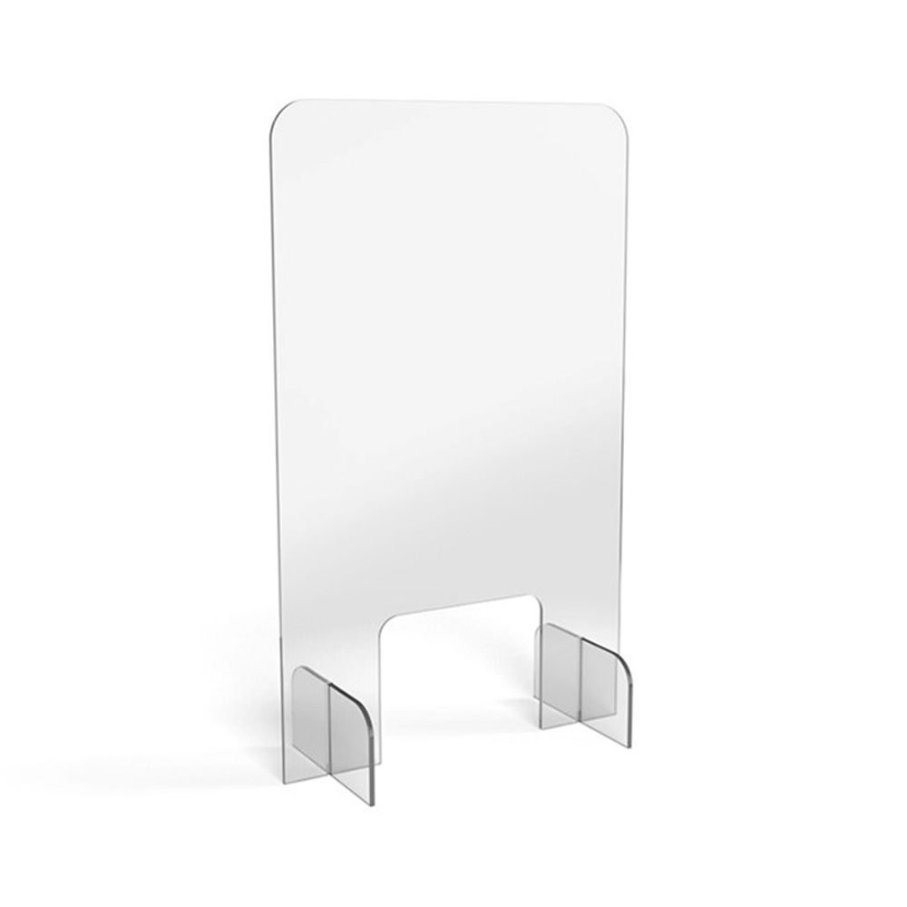 FLATPACK Budget Perspex Protective Screen 500mm (w) x 850mm (h) With Wipe Clean Surfaces