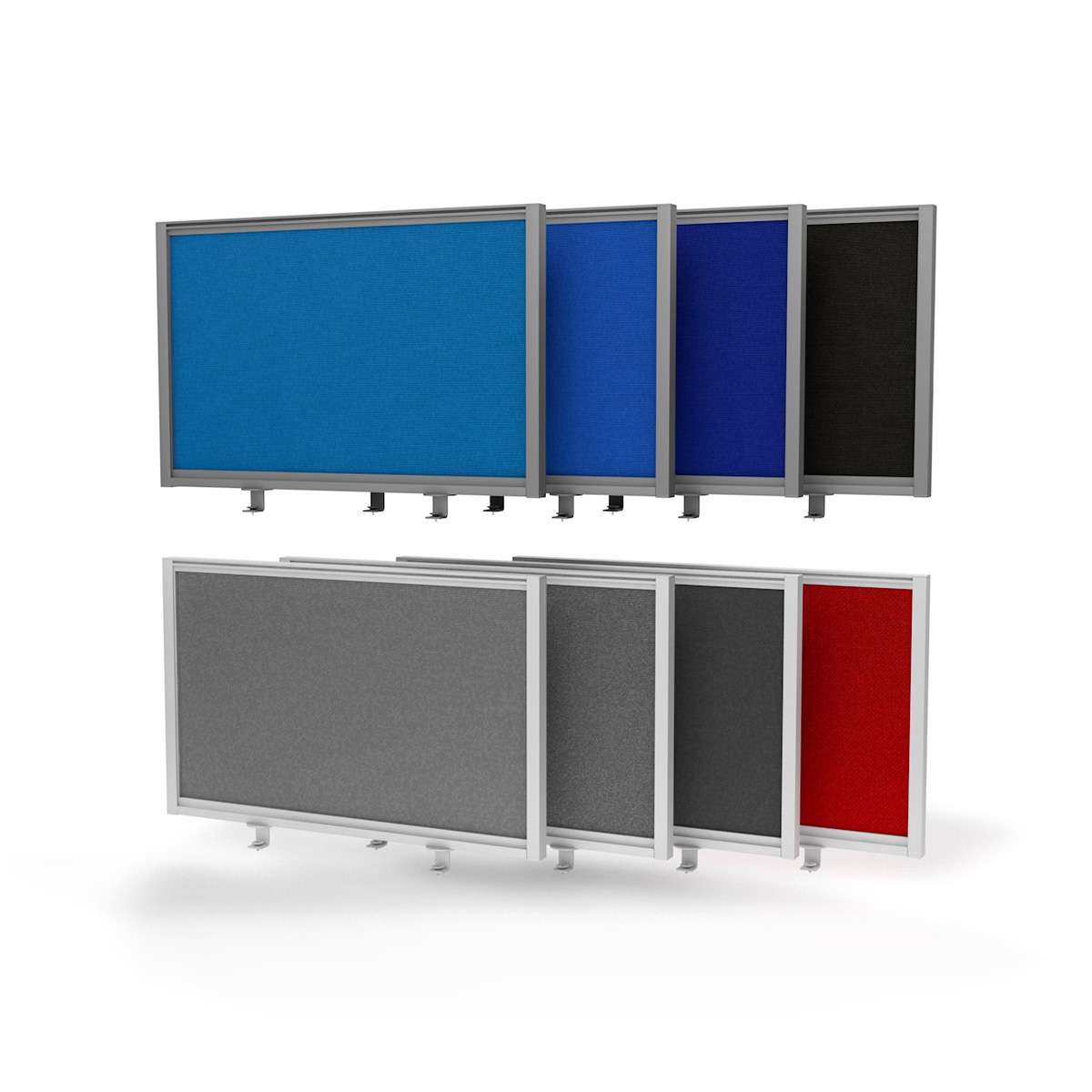 FRONTIER® Acoustic Desk Divider Screens Are Available in 8 Fabric Colours