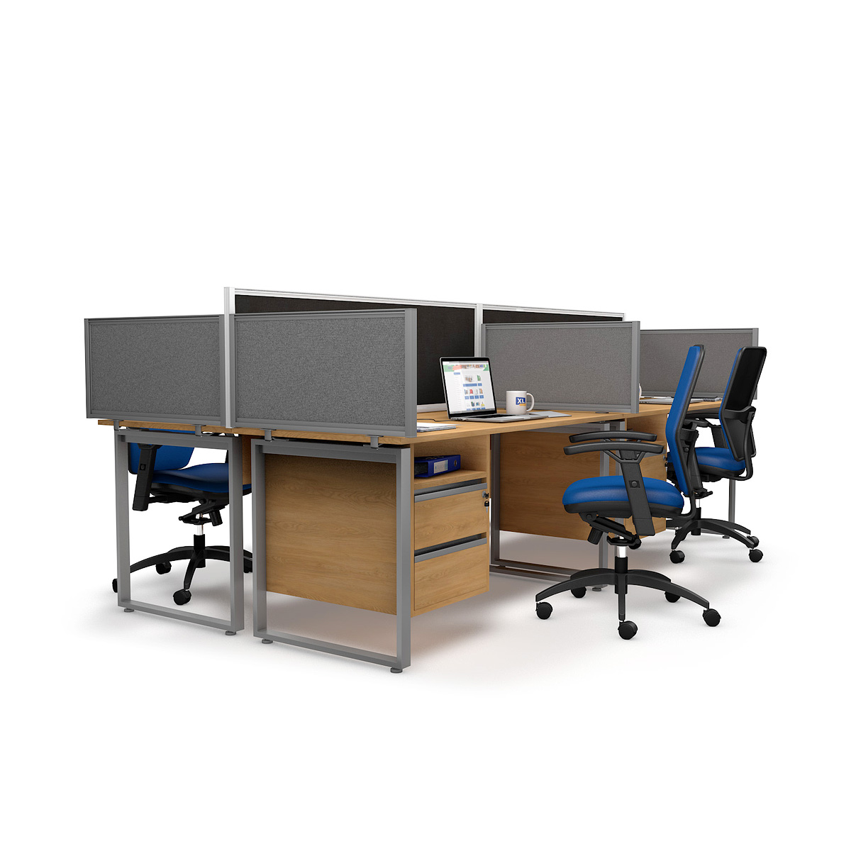 FRONTIER® Acoustic Desk Divider Screens For Offices