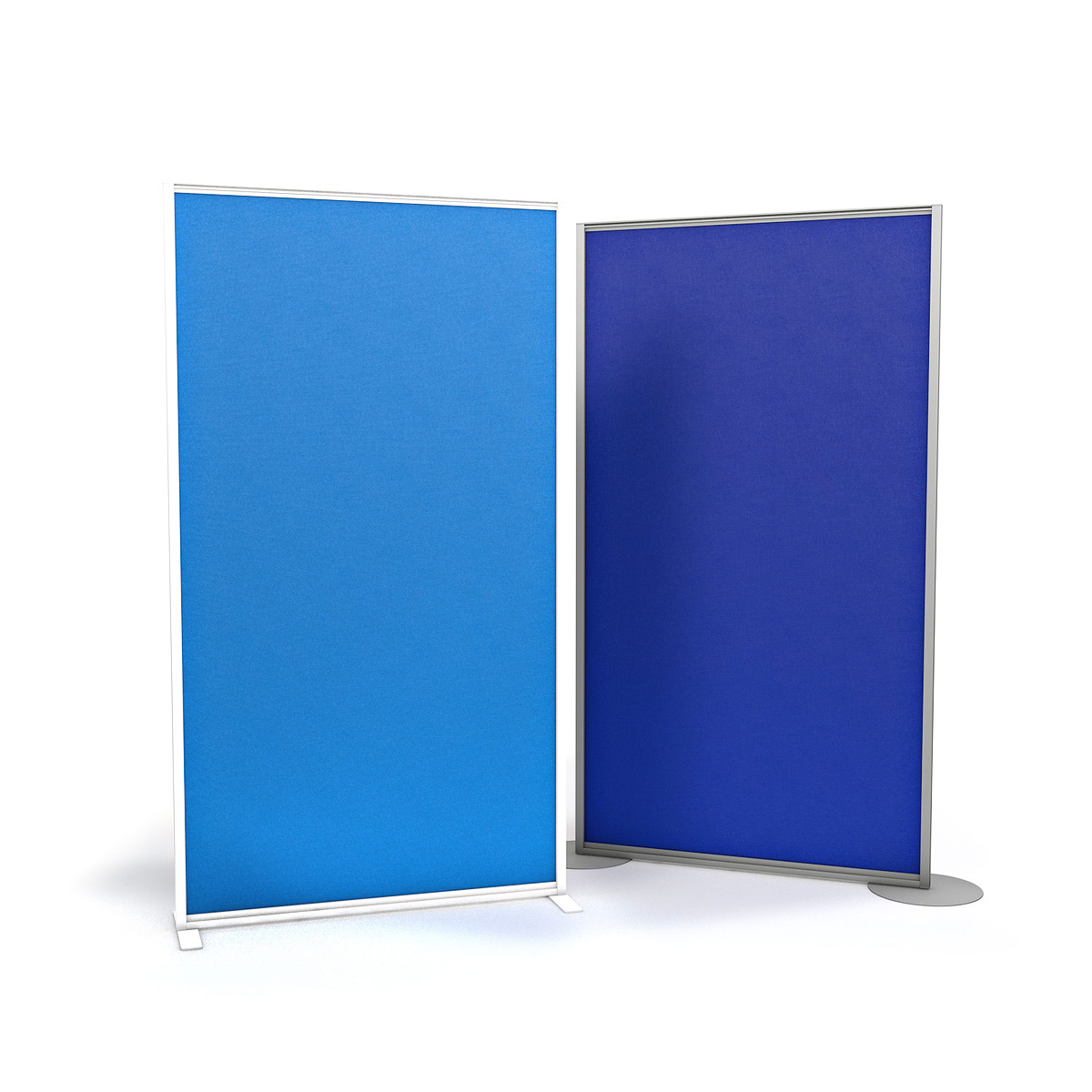 FRONTIER® Free Standing Office Partitions Are Supplied With Two Stabilising Feet or Round Disc Feet