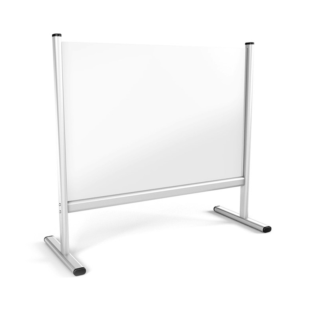 Free Standing Desk Sneeze Guard - 1000mm (w) x 650mm (h) Ideal Social Distancing Screen For Effective Virus Prevention 