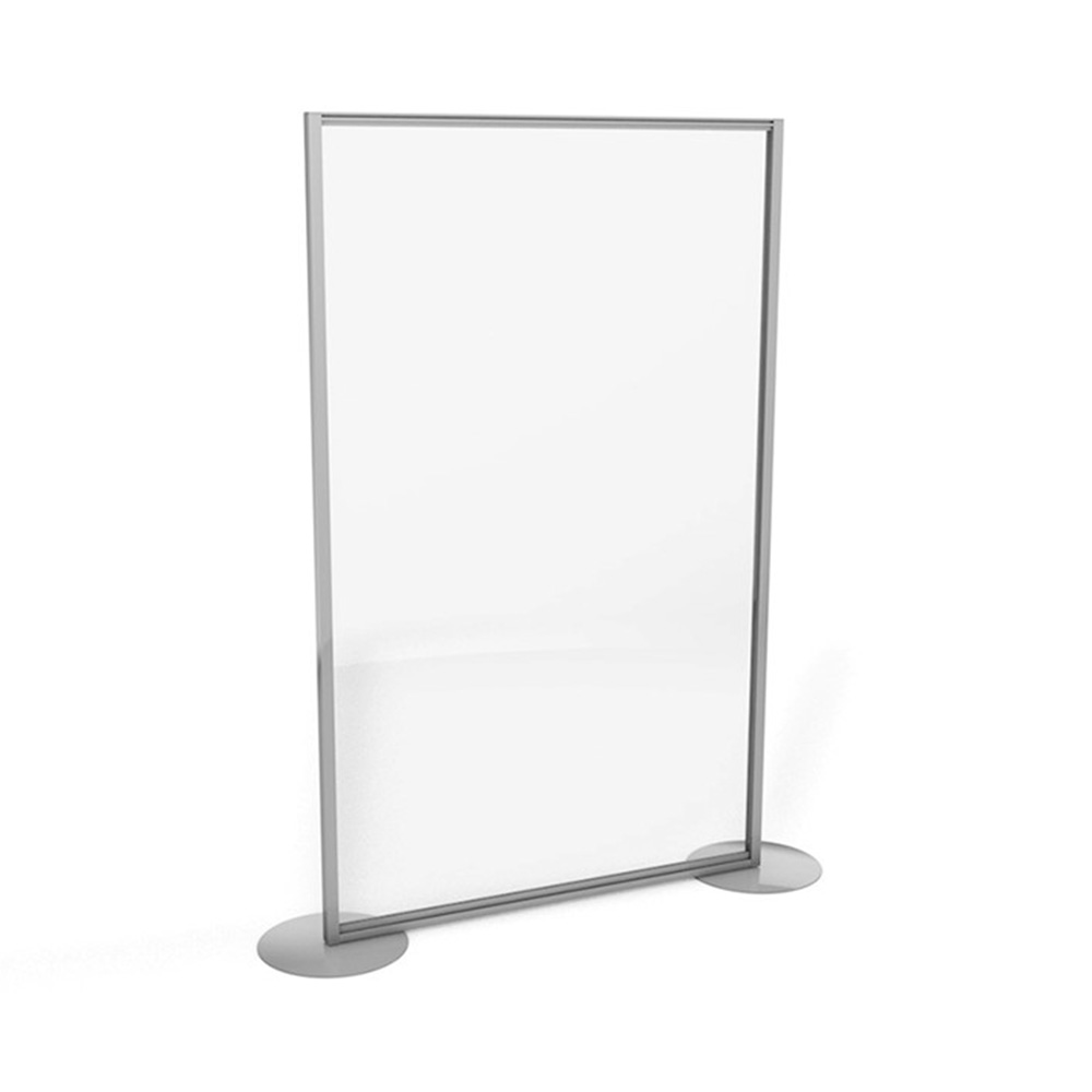 Free Standing Perspex® Protective Screens For Shops, Supermarkets & Retail Environments - Optional Round Base Feet