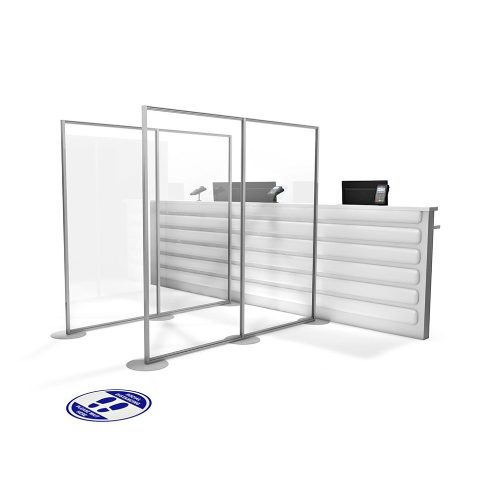 Free Standing Perspex® Screens For Shops - Ideal For Self-Service Checkout & Till Areas