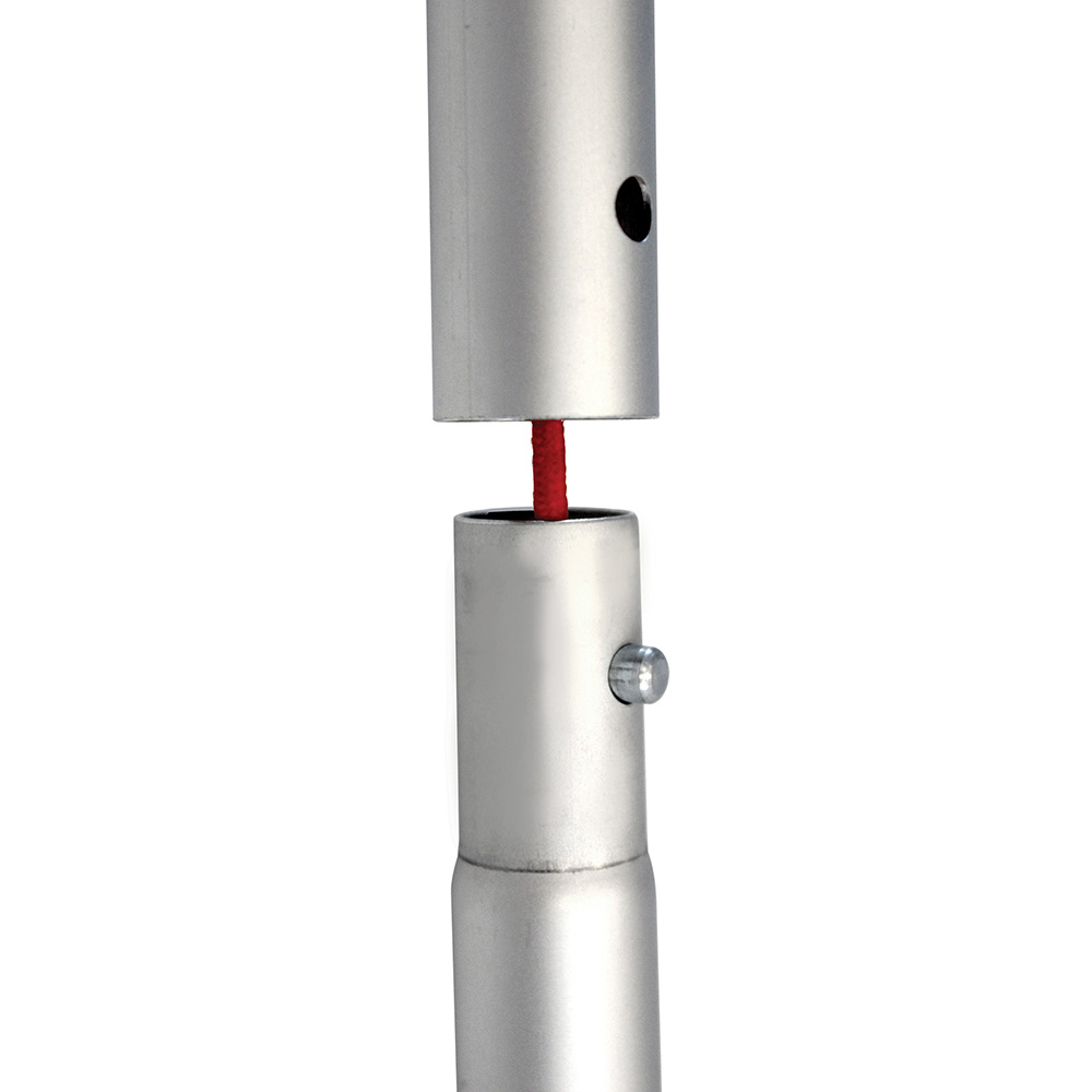 Close Up of Aluminium Bungee Pole Assembly