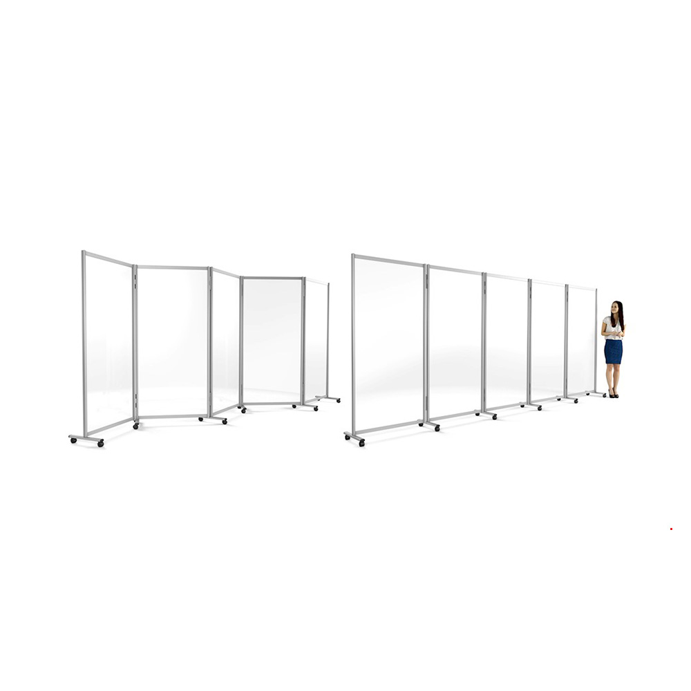 GUARDIAN Acrylic Screens Can Be Infinitely Linked To Create Large Room Dividers - 5 Perspex Panels Linked