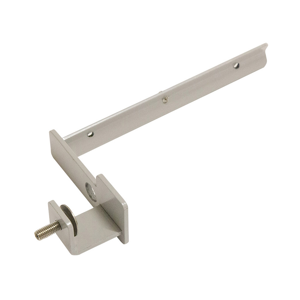 Long Support Clamp for Glazed Screen with Triple Tool Rail Provide Support For Heavier Office Accessories Such As Computer Screens