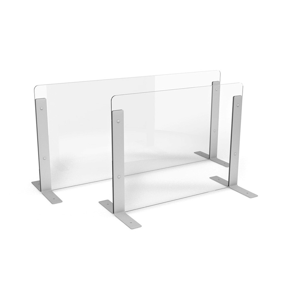 Height Adjustable Clear Perspex Sneeze Guards Protection Divider