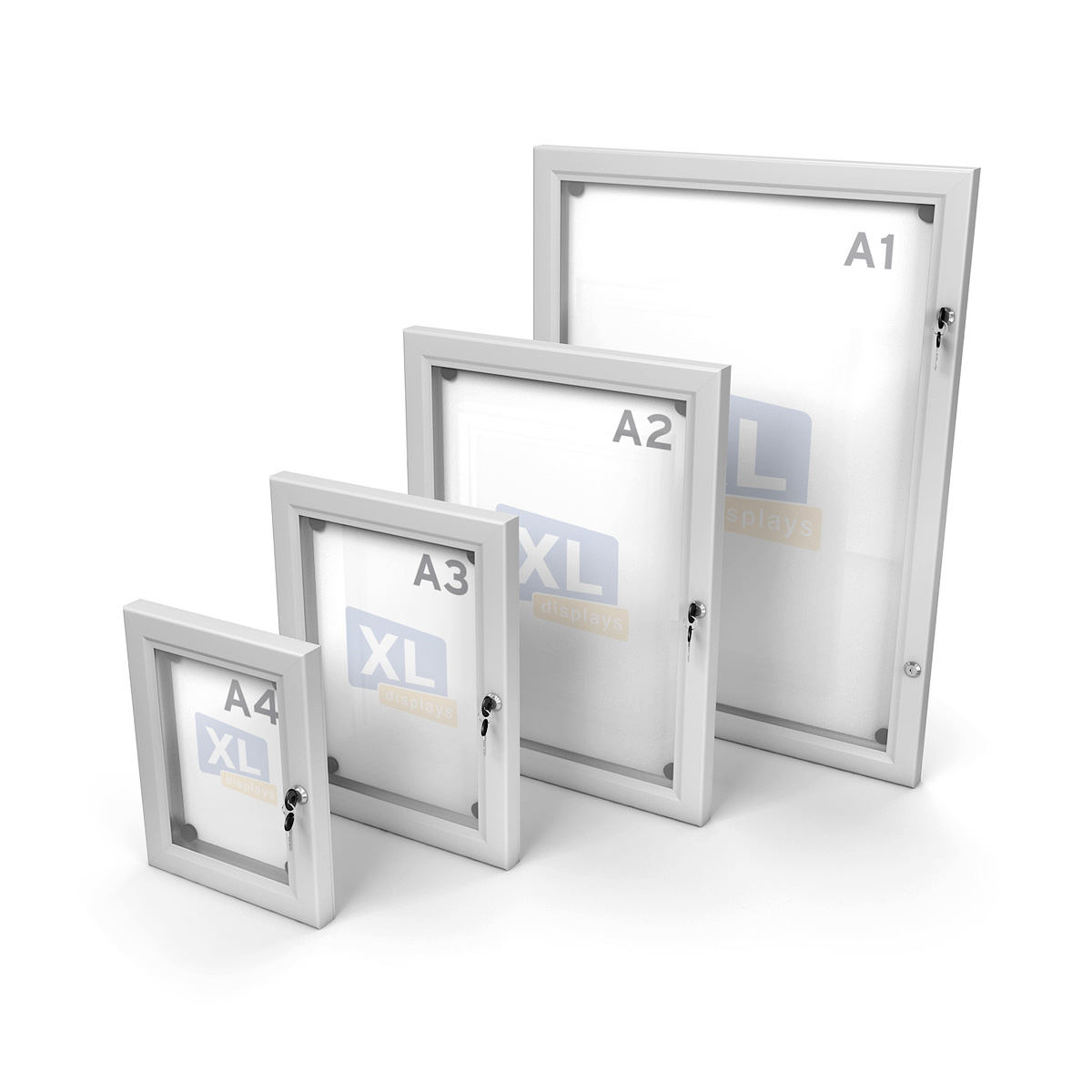 Wall Mounted MEMOLOX® Magnetic Noticeboards Available in Four Poster Sizes A4 A3 A2 A1