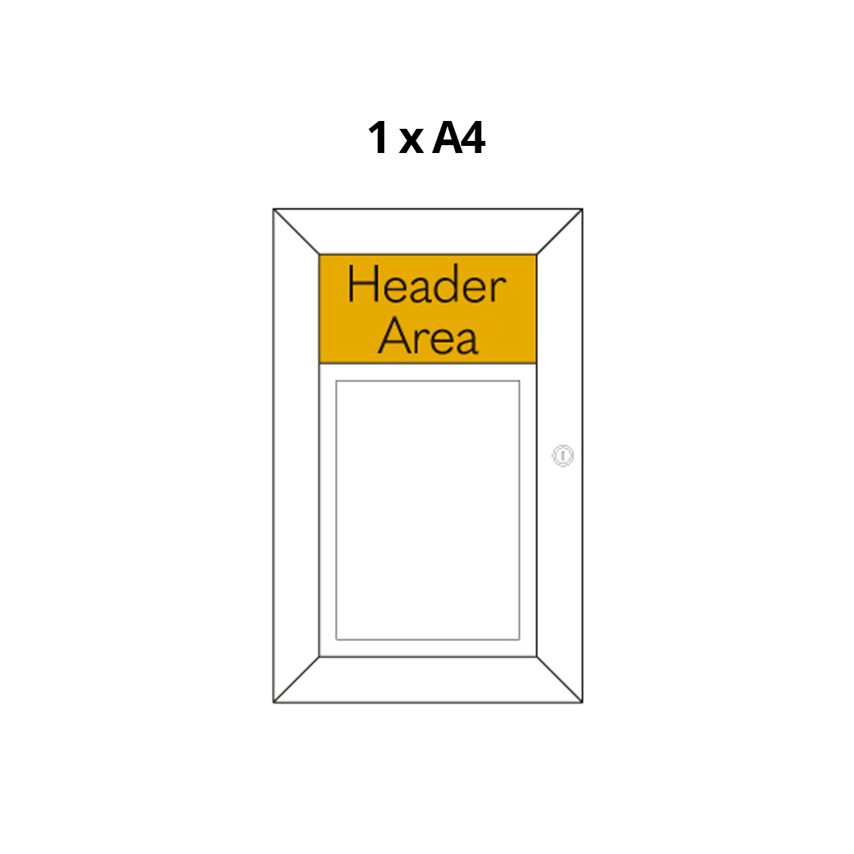 LED Illuminated Poster Display Case 1x A4 Poster Frame