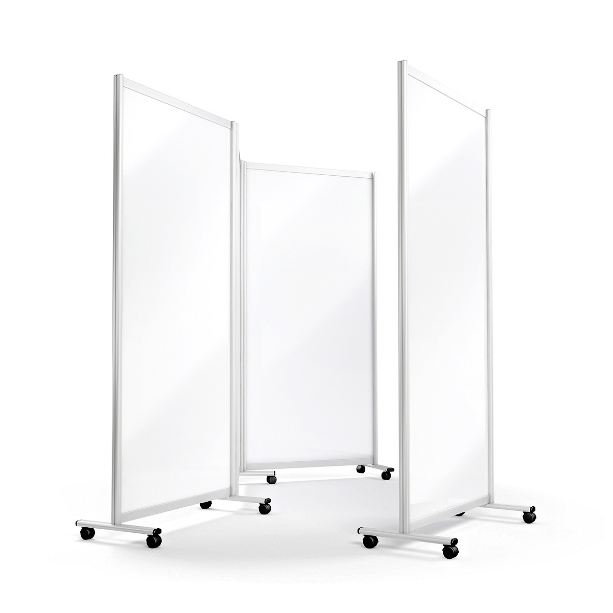 Freestanding Mobile Protection Screen on wheels 