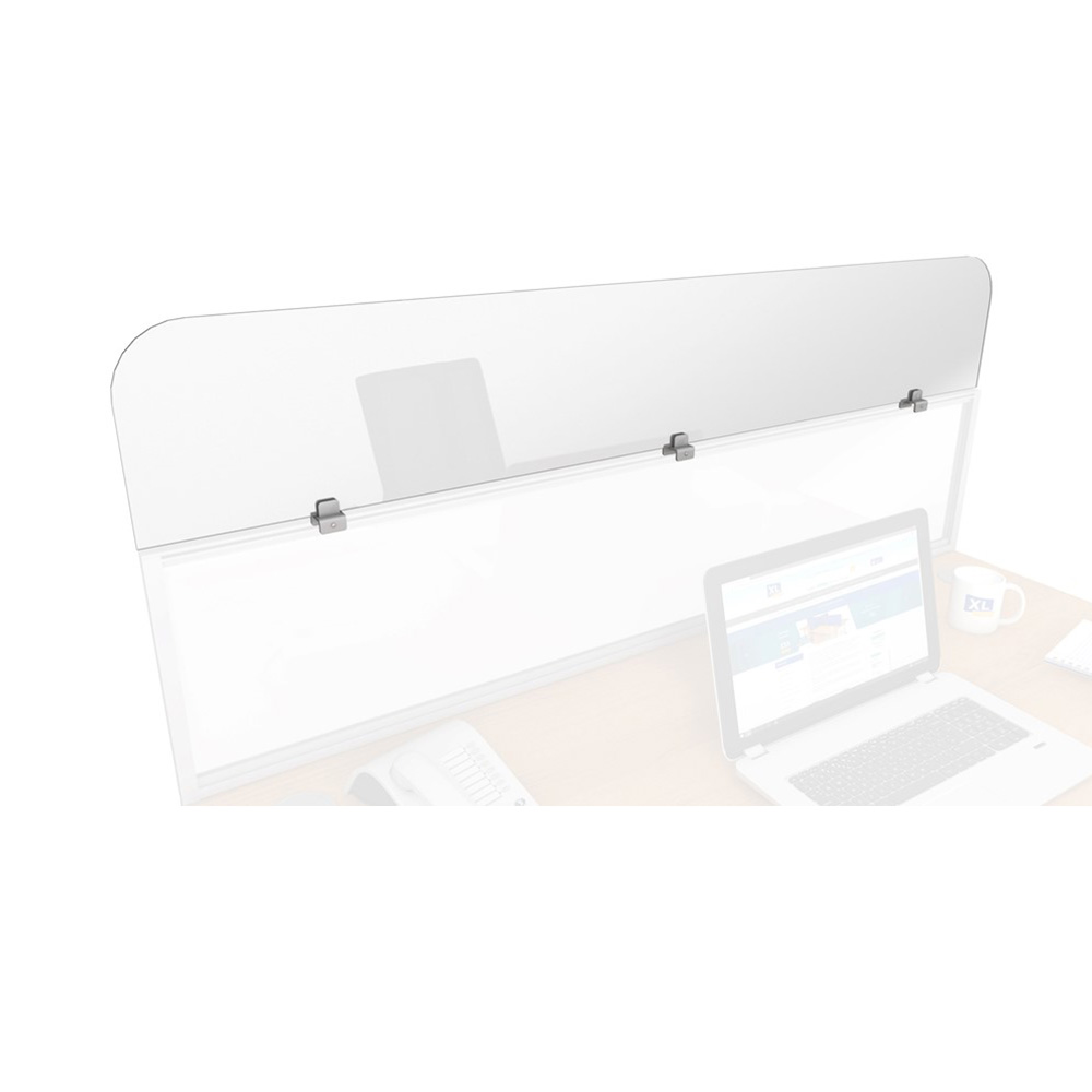 Perspex® Screen Header Extension For Use With The Framed Perspex Screens For Desks 