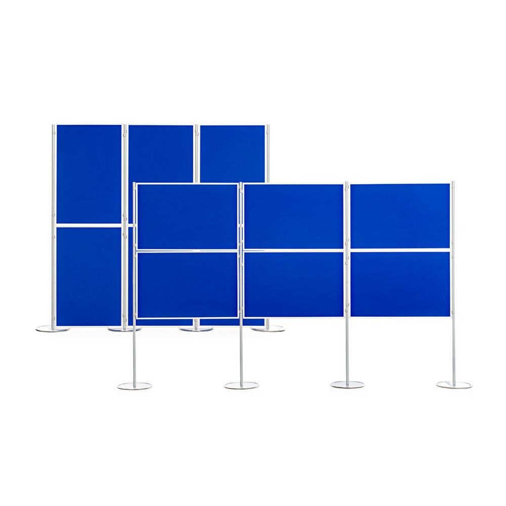 6 Panel and Pole Presentation Boards Can Be Installed In Portrait or Landscape Orientation