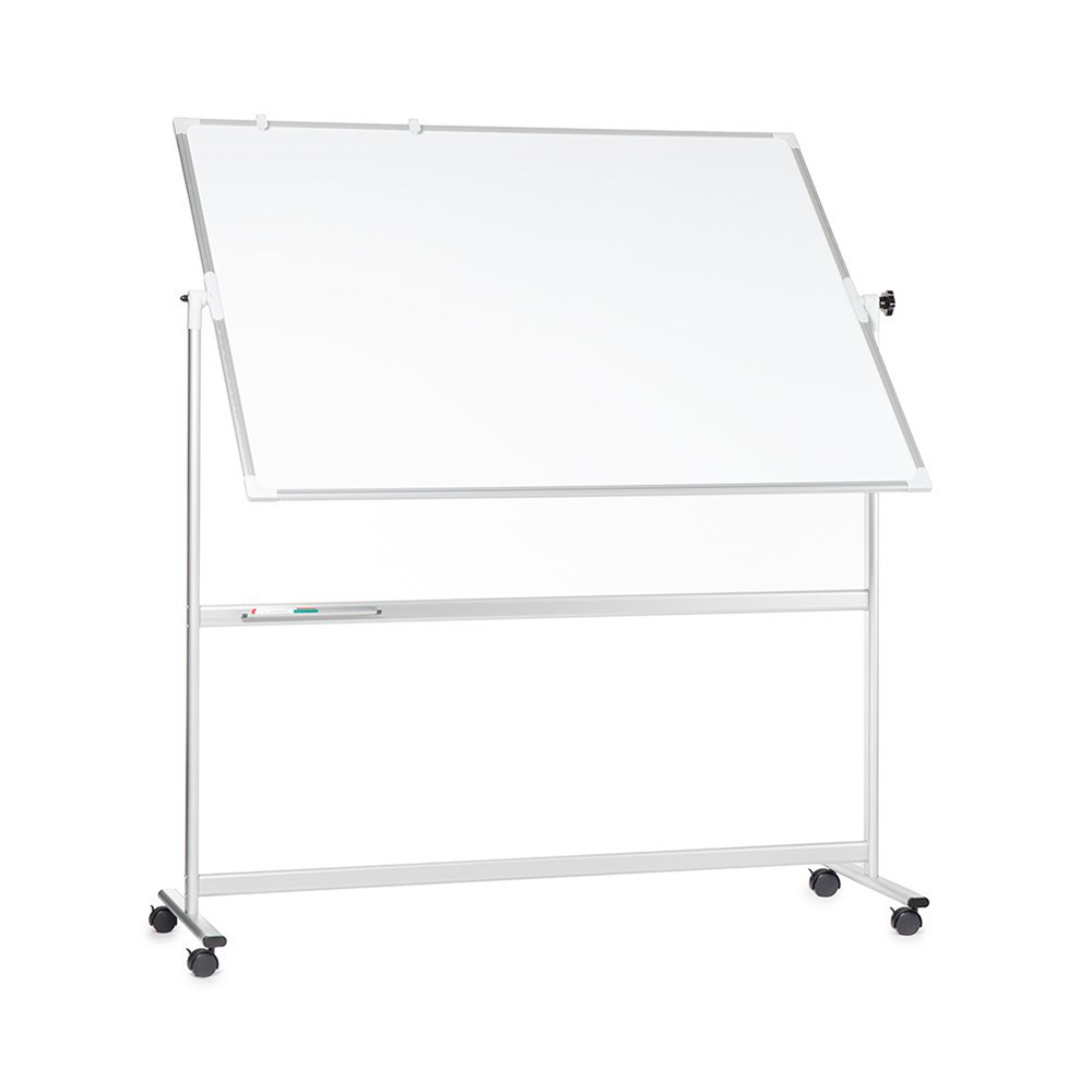 Mobile Magnetic Whiteboard with 360 Degree Swivel