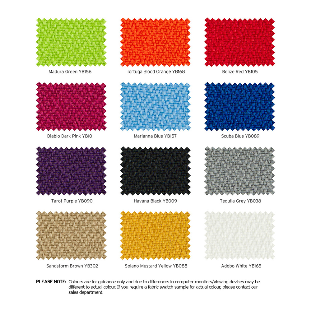 Premium Office Screens Are Available in A Choice of 12 Luxury Fabric Colours
