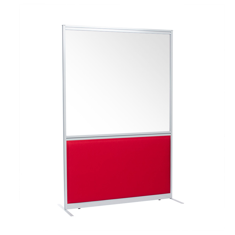 Premium Range Part Glazed Office Screens With Top Vision Panel