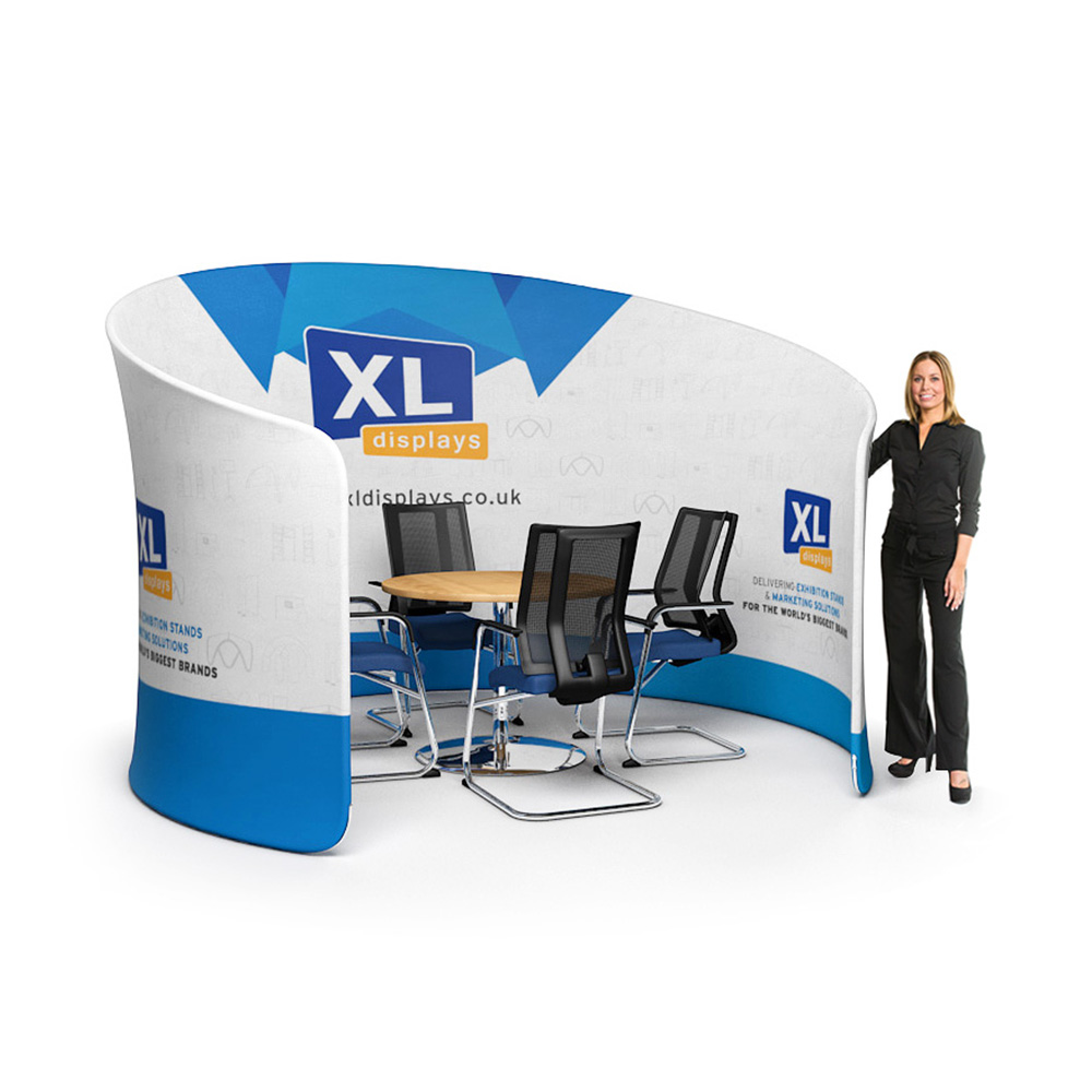 Printed Office Meeting Pod With Meeting Table and Chairs