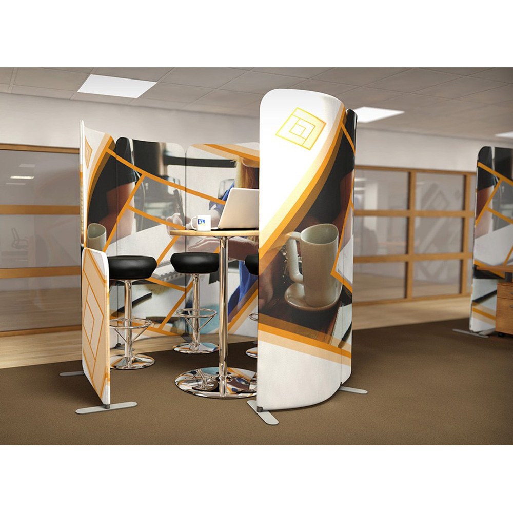 Office Visual with Printed Office Pods