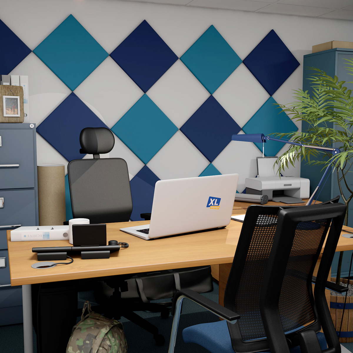 QUADRUM™ Square Acoustic Panels For Office Walls Of Home Studies