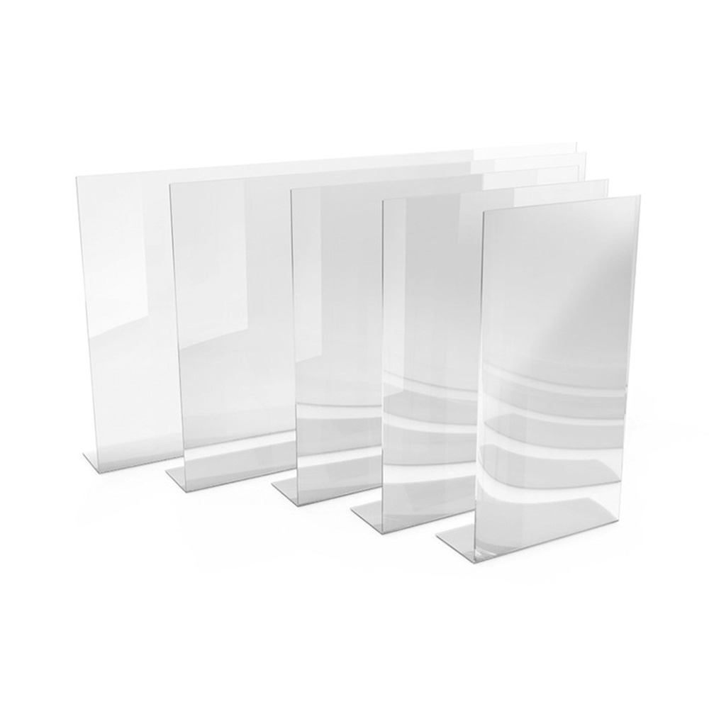 STANDARD Free Standing Sneeze Guards - Universal Social Distancing Screens For Any Counter Top Or Office Desk