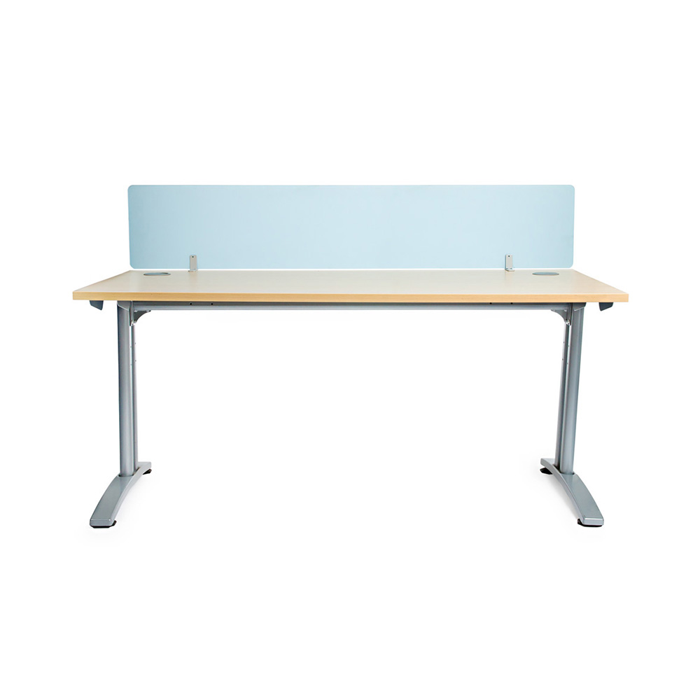Spectrum Acrylic Office Desk Divider in Summer Blue
