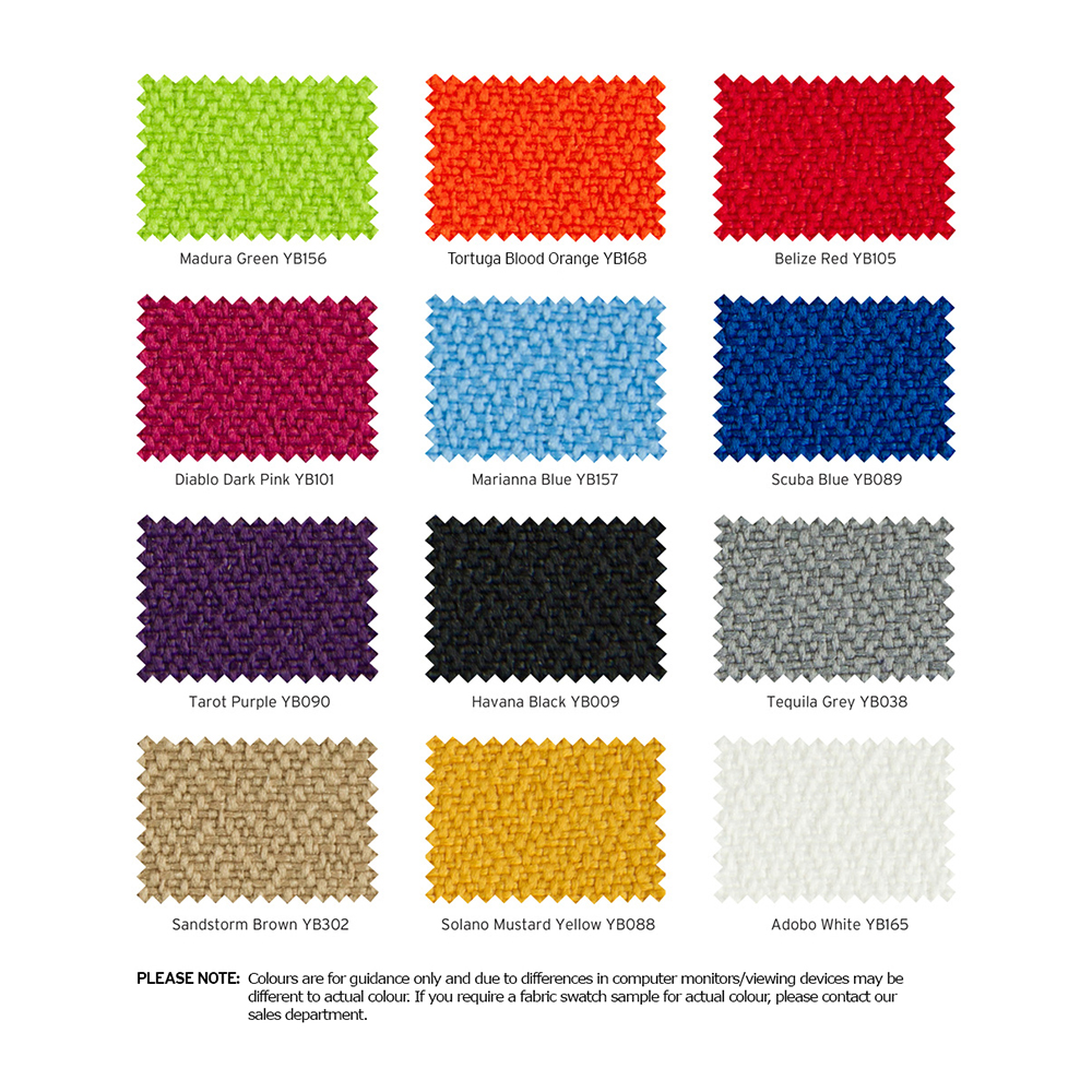 Spectrum Fabric Desk Screens Are Supplied With A Choice of 12 Vibrant Fabric Colours